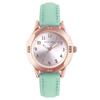 Девушки Женские Кожаные Светящиеся Часы Часы, Часы, Женские Часы, Модные, Популярные, Милые, Ремешок, Кварцевые, Для Девочек (зеленый)