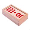 Wooden Montessori Mathematics Material Numbers Matching Game Puzzles Kids Early Learning Educational
