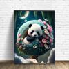 DIY алмазная живопись милая панда набор для вышивки крестом мозаика искусство алмазная живопись полный круг/квадратный алмаз украшение дома