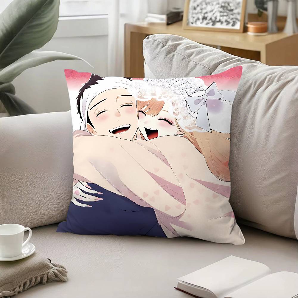 Anime My Dress-Up Darling Throw Pillow Covers Pattern Cushion Cover Suitable For Sofa Bedroom Car Pillow Cover