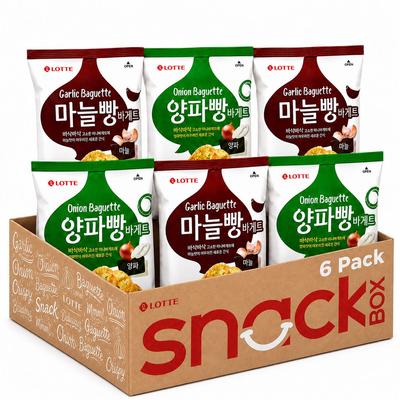 Lotte Французский сухарик 70г, 2 вкуса, 6 шт.
