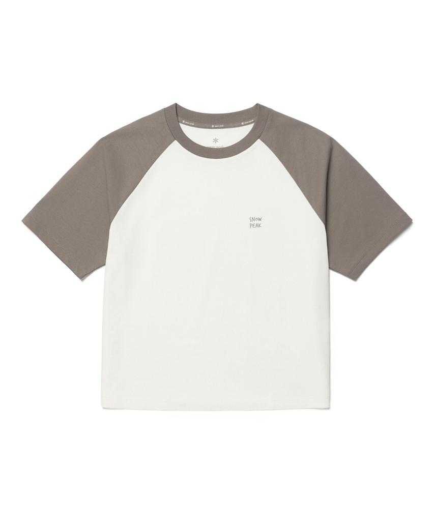 SNOWPEAK APPAREL Aerocool Женская футболка с коротким рукавом Color Block (S26Mwfts29) Винтажный Серый
