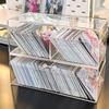Large Capacity Photo Card Storage Box Acrylic Container Case with Lid Make Up Organizer  Desk