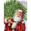 Полный квадратный дрель Алмазная картина 5d Санта-Клаус DIY Алмазная вышивка Рождественская мозаика Текст Домашний декор