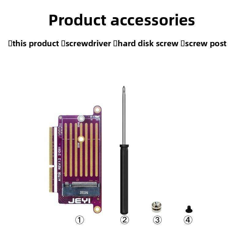 Твердотельный накопитель JEYI M2 (SSD) Адаптер для подключения к ноутбукам Apple, карта расширения для жесткого диска M.2 NVME