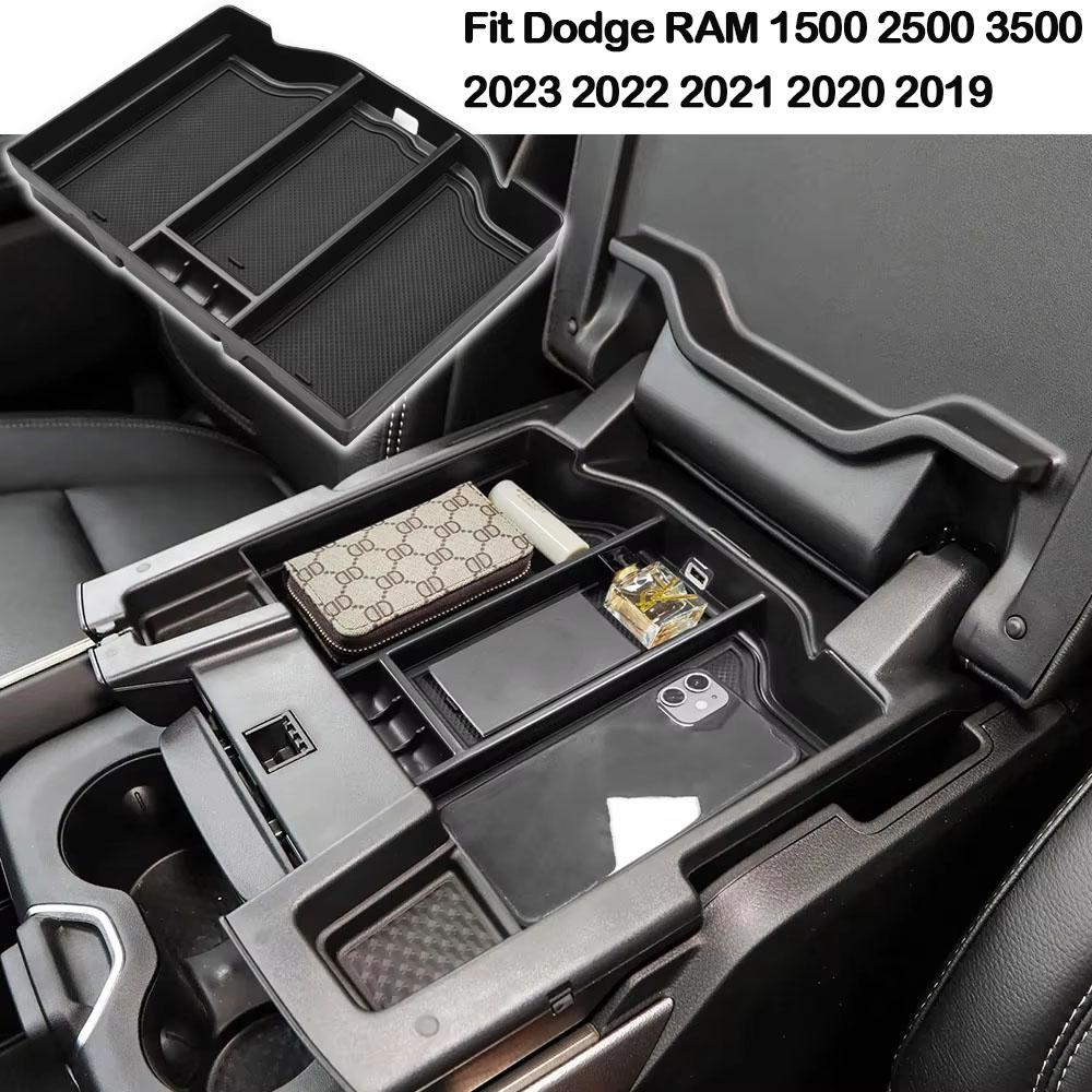 SJL4 Center Console Organizer for Dodge RAM 1500 2500 3500 2024 2023 2022 2021 2020 2019 Armrest Box Insert Tray Interior Accessories