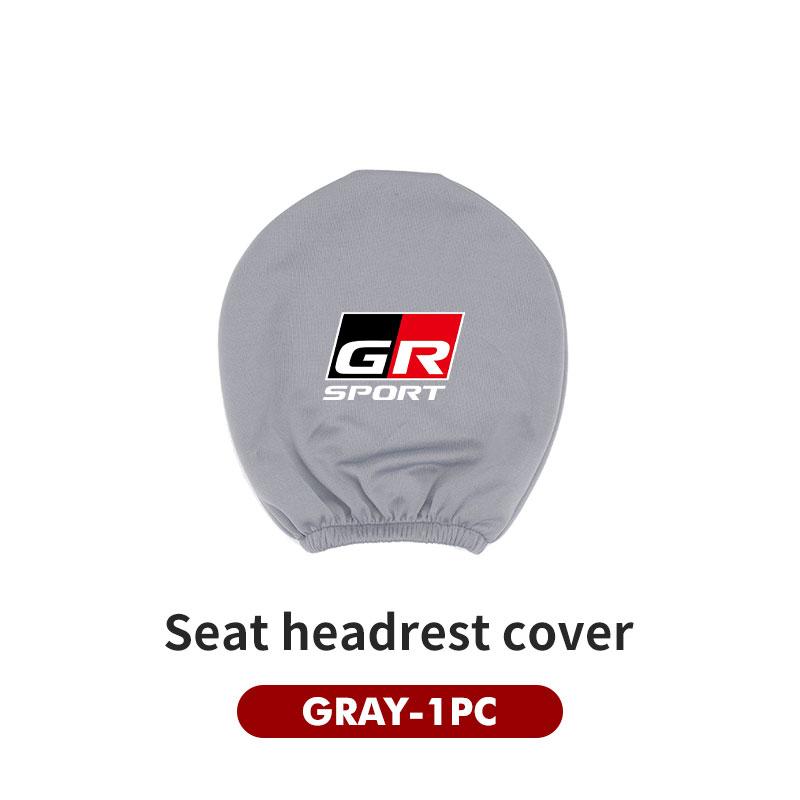 Car Headrest Cover Dustproof Cover Front Seat Head Rests Interior Accessories For Toyota GR Sport Gazoo Racing Yaris 86 Corolla