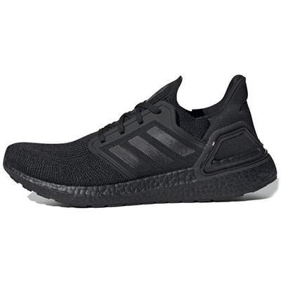 Кроссовки унисекс UltraBoost 20 Triple Black Core-Black, Grey-Four Solar-Red EG0691