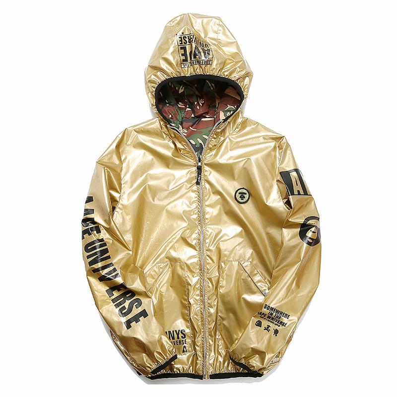 Принт Голова акулы Золотое Худи с длинным рукавом Модная одежда Подарки