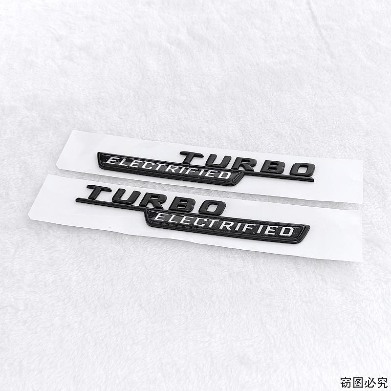 for Mercedes Benz new C-class car stickers refit AMG TURBO ELECTRIFIED right+left logoTURBOELECTRIFIED the side fender label BE1