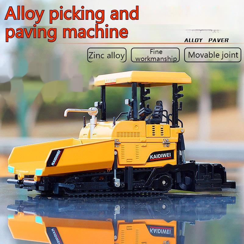 Масштаб 1/40, сплав, литье под давлением, асфальтоукладчик, асфальтоукладчик, дорожно-строительная машина, игрушки, инженерная модель автомобиля, украшение, детские игрушки