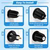-A95Z Shower Knobs 3 Piece Replacement Bathtub And Shower 3-Handle Remodel Kit 3 Faucet Handle Trim Kit