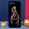Чехол Kpop Пальцевое Сердце Для Oppo A96 A76 A16 A74 A94 A54 S A57 A77 A58 A78 A98 A5 A9 A91 A15 A17 A52 A72