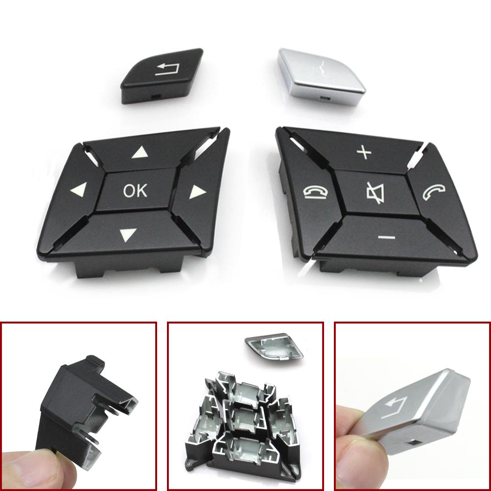 W204 W212 Car Steering Wheel Control Menu Switch Button Cover Volume For BENZ C GLK E Class W218 X204 W156 W246 C200 2185400162