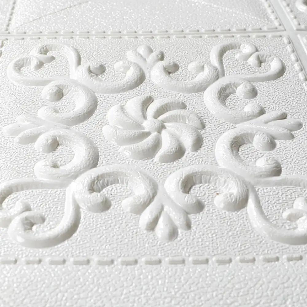 10 шт. 35 см x 35 см Самоклеящаяся имитация кирпича 5 мм наклейка на стену домашний декор потолочная панель крыша 3D обои декор для фона телевизора