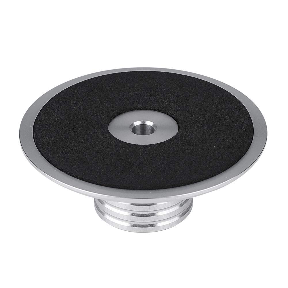 Record Stabilizer Bewinner Record Weight Clamp LP Vinyl Turntable Lightweight Easy to Carry High Precision Stable Metal Disc Stabilizer (Silver)