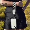 Mobile Phone Strap with Zippered Pouch Mini Card Holder Crossbody Adjustable Length Clip And Go Cellphone Hanging Strap