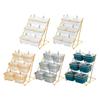 3 Tier Dried Fruits Tray Multifunctional Decoration Serving Container Nuts Tray Nordic Stylish for Candy Cupcake Snack Nuts Home