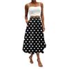 Women's Skirt Bohemian Flower Skirt Solid Color Casual Temperament With Pockets Skirt
