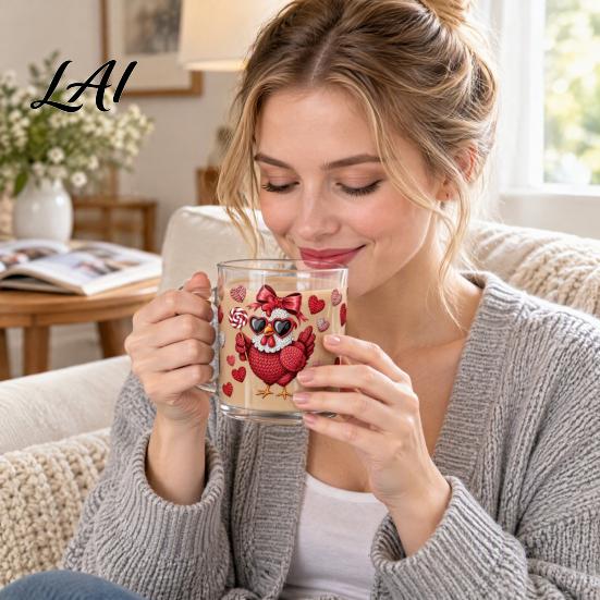 Winter Holiday Party Favors UV Transfer Stickers for Glass Cups DIY Waterproof Rub Peel And Stick on Decals Easy to Apply Creative Personalized