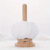 Bamboo and Wood Yarn Stand Yarn Spool Home Braided Yarn Spool Storage Stand Table Top Rotary Ball Wooden Winder