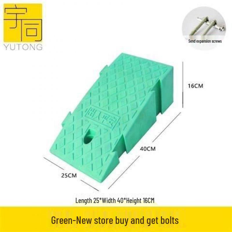 Треугольная пластиковая автомобильная аппарель для порога и подушка-лежачий полицейский