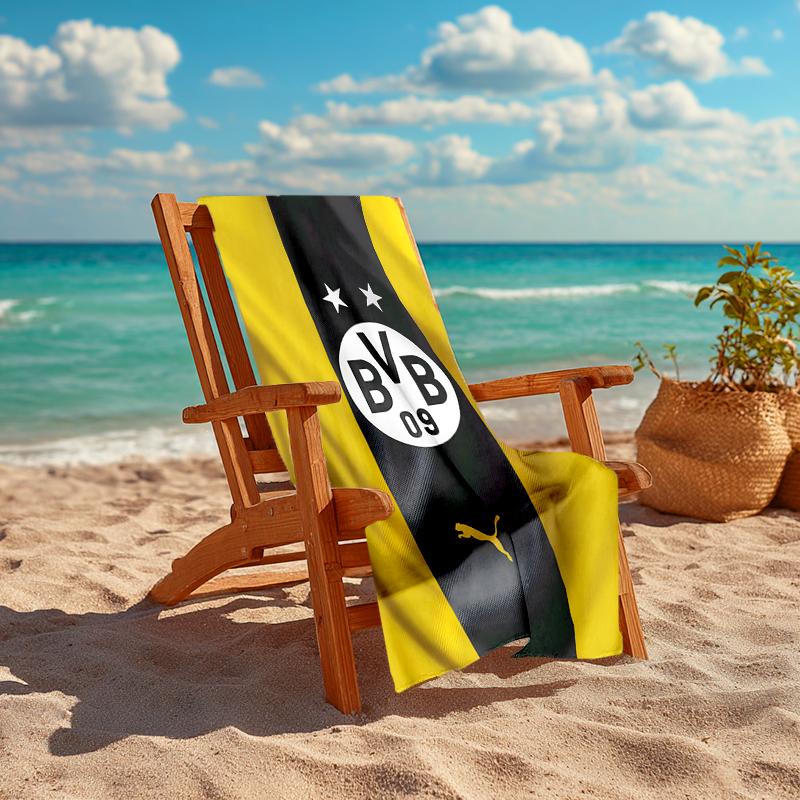 1pc B-BVB Beach Towel, Comfortable and Thick, and Swimming/Bath/Picnic/Camping Towel, Suitable for Seaside Beaches