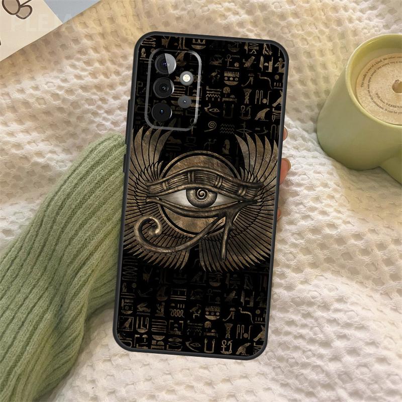 Священный Глаз Гора Египет Фреска Чехол Для Samsung Galaxy A35 A15 A55 A53 A33 A13 A36 A56 A26 A16 A22 A32 A52 A54 A34 A05 A06