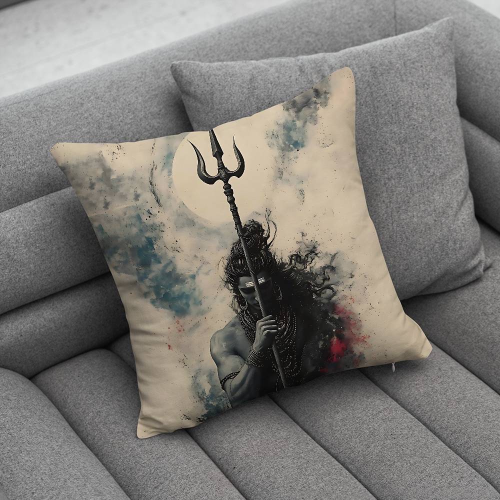 India Art Lord Shivasjpg Pillow Case Pillowcase Home Sofa Cushions Car Cushions Pillowcover Office Pillowshell Pillow