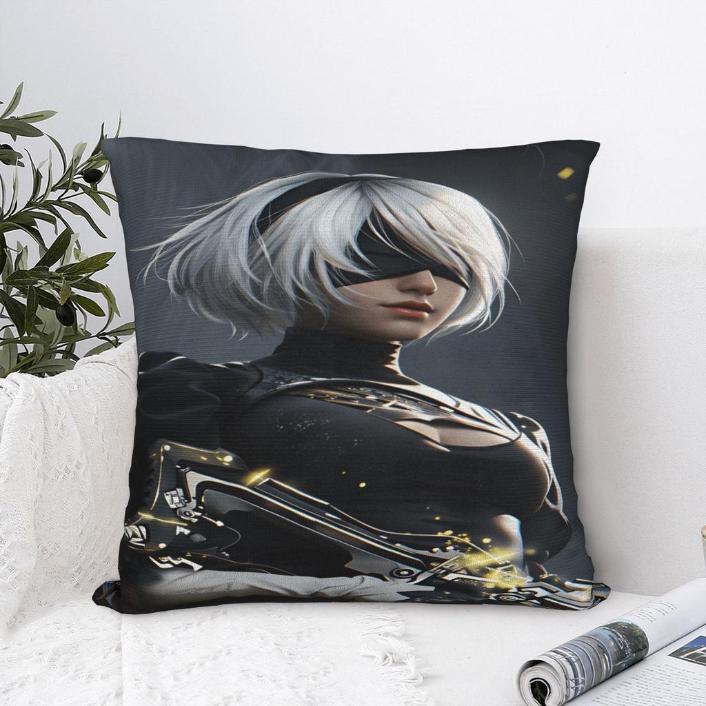 Game N-Nier Automata Pillowcases Fashion Pillow Case For Sofa Home Decoration Graphic Pillow Cover