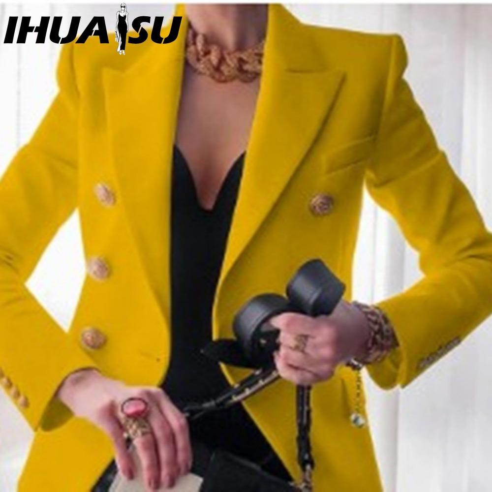 IHUASU Женские винтажные повседневные куртки и пальто с решетчатым принтом, осенне-зимние куртки-поло с длинными рукавами и воротником