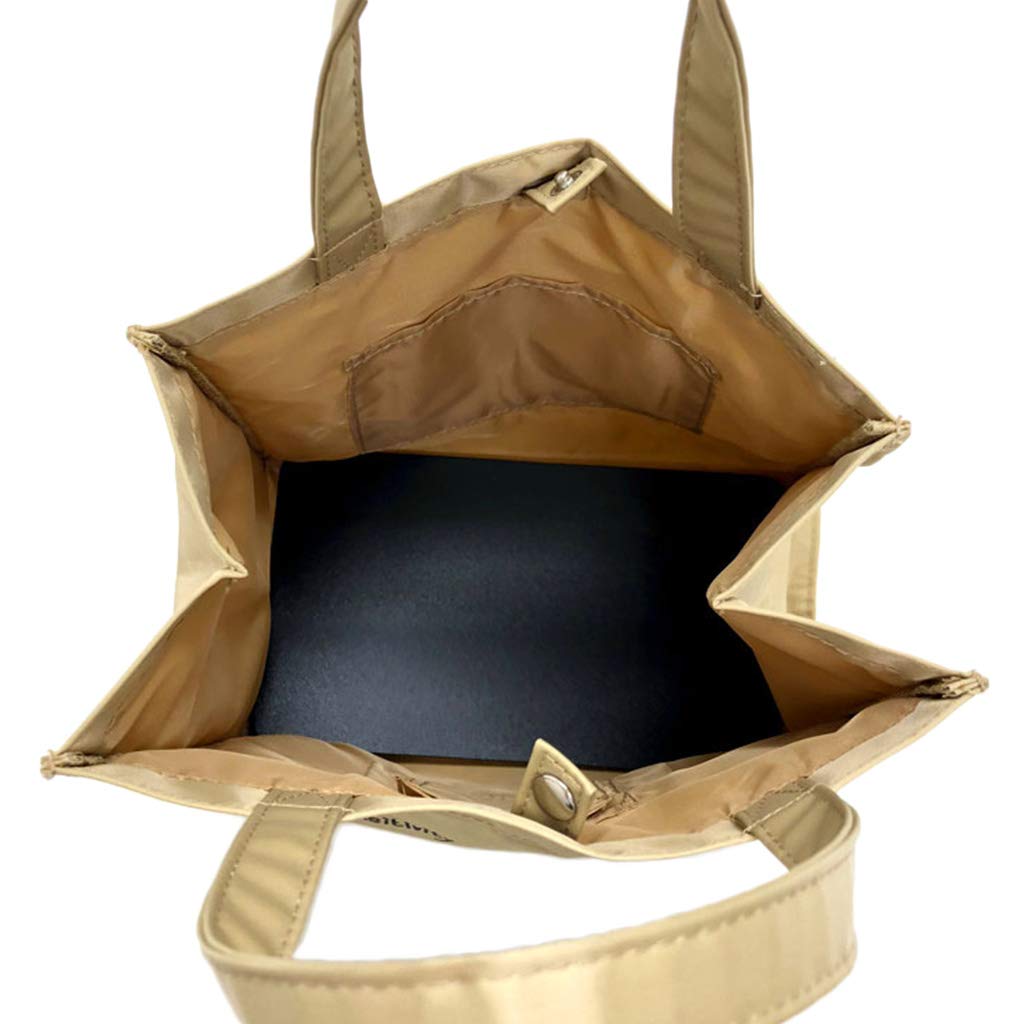 Yubisha Sangyo Сумка-тоут с рисунком кошкочеловека, Бежевая