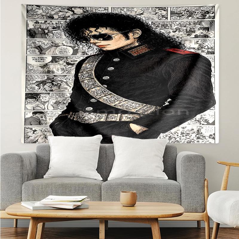 1PC Jackson's Thriller Tapestry Accessories Playroom Tapestry, for Bedroom,Livingroom, dormitory Room Wall Decor Fan Birthday Gifts