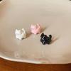 Cartoon Cat Ear Clip  Cute Soft Cute Sweet Girlish Heart Small Delicate No Ear Hole Earrings Fashionable High-Value Jewelry