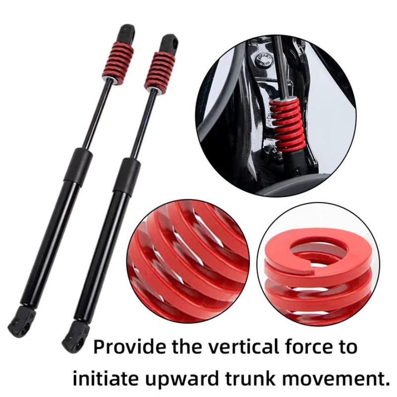 YONGRUN 2PCS Mold Spring Car Rear Trunk Tailgate Support Rod Lifting Rod Tool Red Compression Spring Trunk Shock Absorber Spring