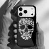 Ретро Узор Цветок Череп Чехол для Телефона для iPhone 17 Air 16e 15 14 13 Pro Max Задняя Крышка для 12 11 Pro Coque