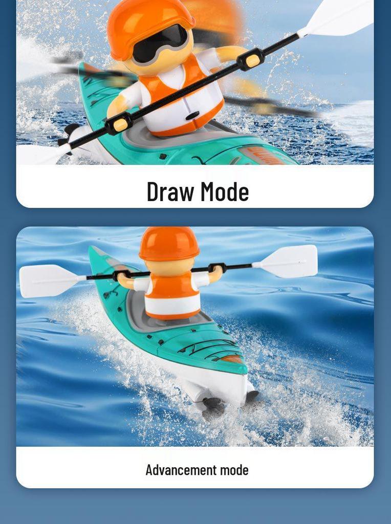 Rechargeable Waterproof Racing Speedboat Toy: Remote Control Kayak