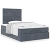 Maison Exclusive - Cadre de lit ottoman et matelas gris foncé 120x200 cm velours