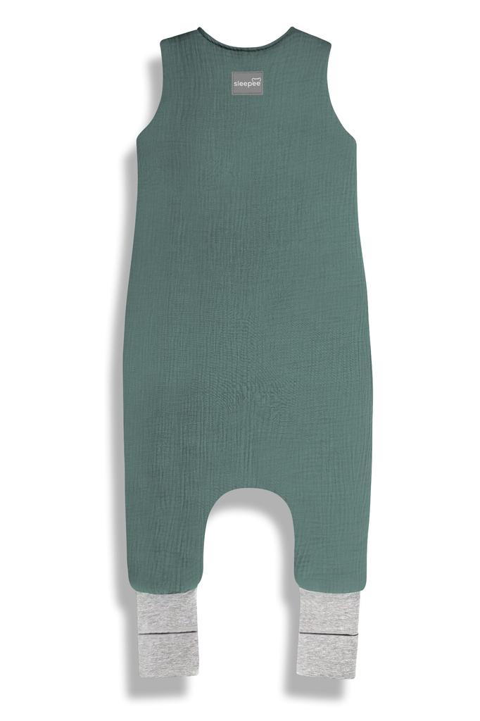 Muslin Footed Sleeping Bag S (1-2 Years) Ocean Green