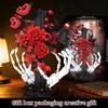 901Pcs Rose Cross Building Blocks Toy Set, Home Decor Creative Ornament, Model Assembly Toy, Educational Toy, Kids Birthday Gift