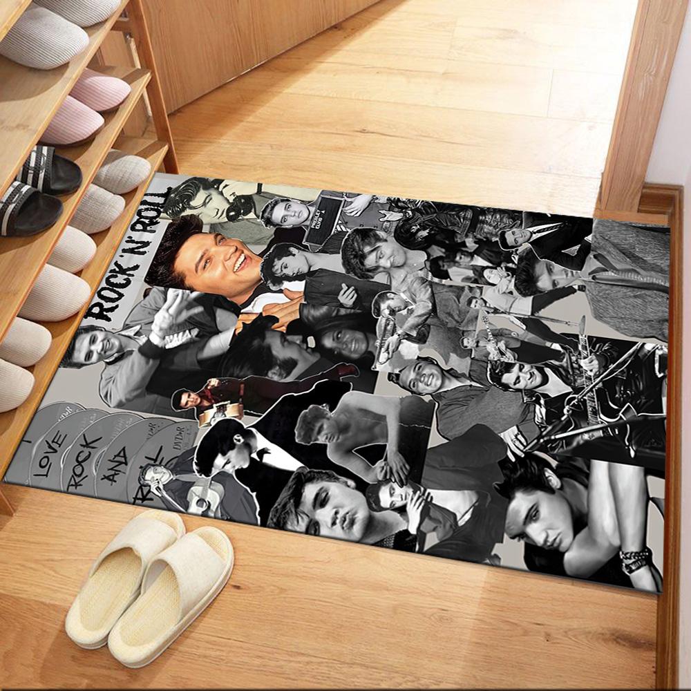 Elvis Floor Rug Office Rug Perfect For Study Room Entryway Outdoor Game Room Antislip Carpet Office Home Decor Wedding Party Gift