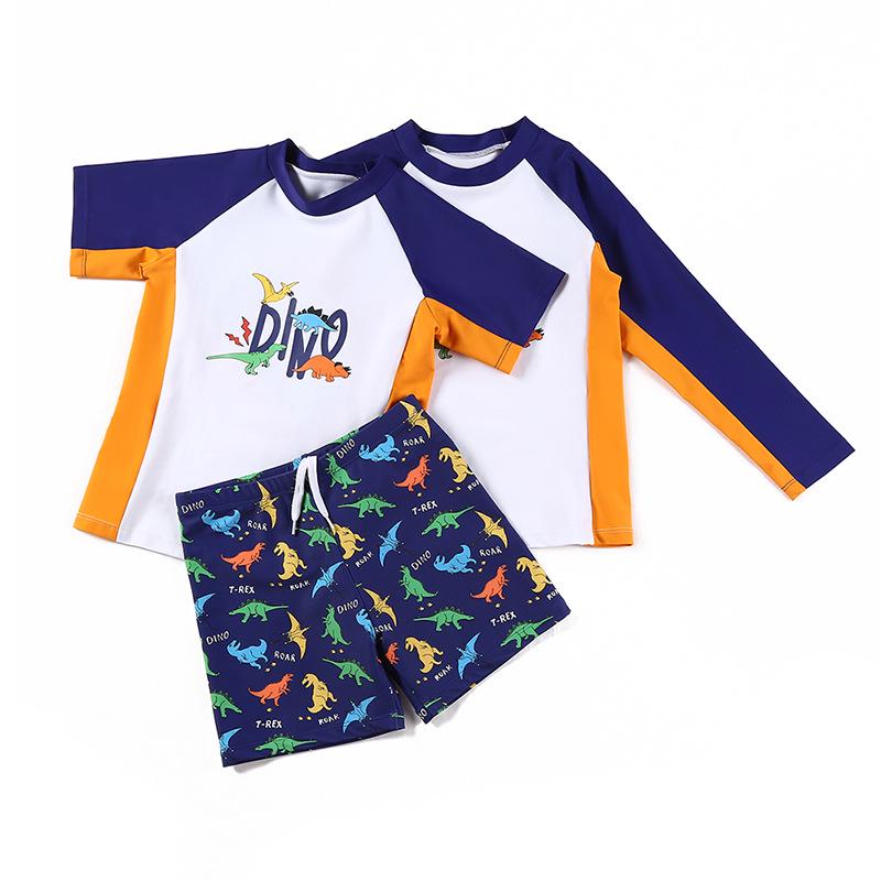 Комплект раздельного купальника для мальчиков: Профессиональные солнцезащитные плавки для детей 2025