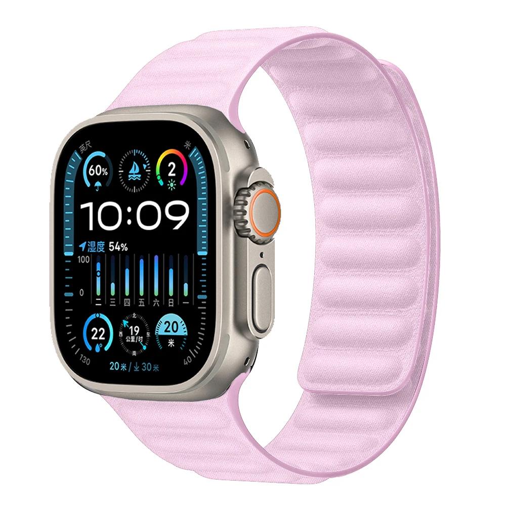 Силиконовый ремешок для Apple Watch Ultra 3/2 49 мм 11 10 9 8 7 45 мм 41 мм 42 мм 46 мм Браслет Магнитный Браслет Напульсник iWatch 6 SE Ремень