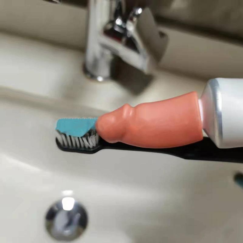 Toothpaste Dispenser Heads Squeezer Cap Plastic Bottle Cover Dustproof Funny Gadgets Gift For Adults Friends