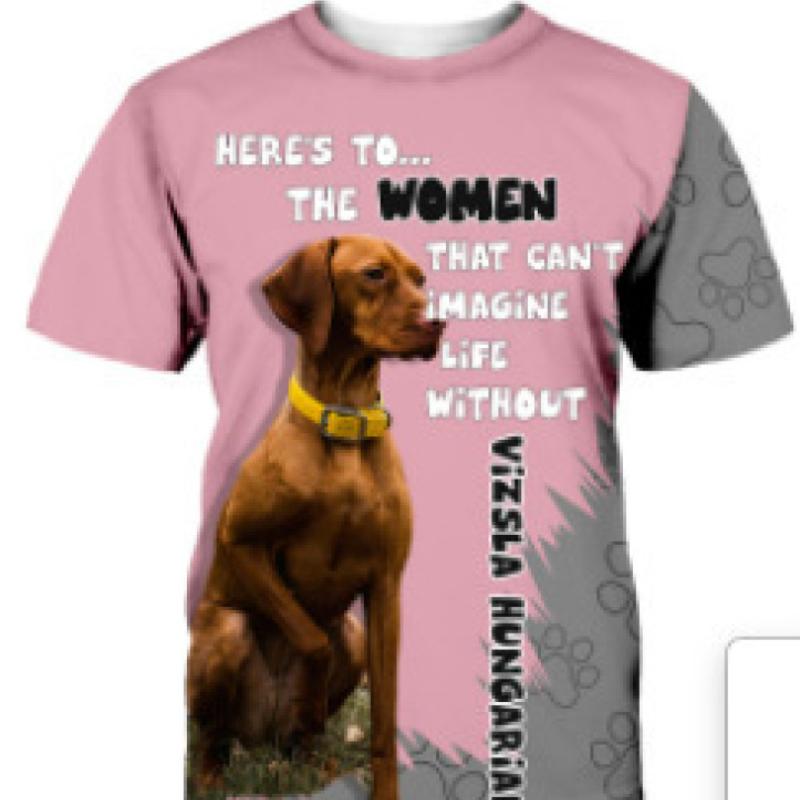 Горячая весенняя распродажа, летняя мужская футболка в европейском и американском стиле, креативная модная футболка с круглым вырезом и 3D цифровым принтом в виде собаки, S