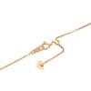 Pink Gold 18K Venetian 45cm [Fairy Carret] Necklace, Gold, Chain, (Heart-Shaped Adjuster, 0.8mm Width, Approx. 2g)