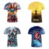 Avengers 4 Endgame T-shirt Superhero 3d Short Sleeve Stylish Casual Tee Top