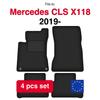Velour Car Mats For Mercedes B W247 Minivan (2018-)