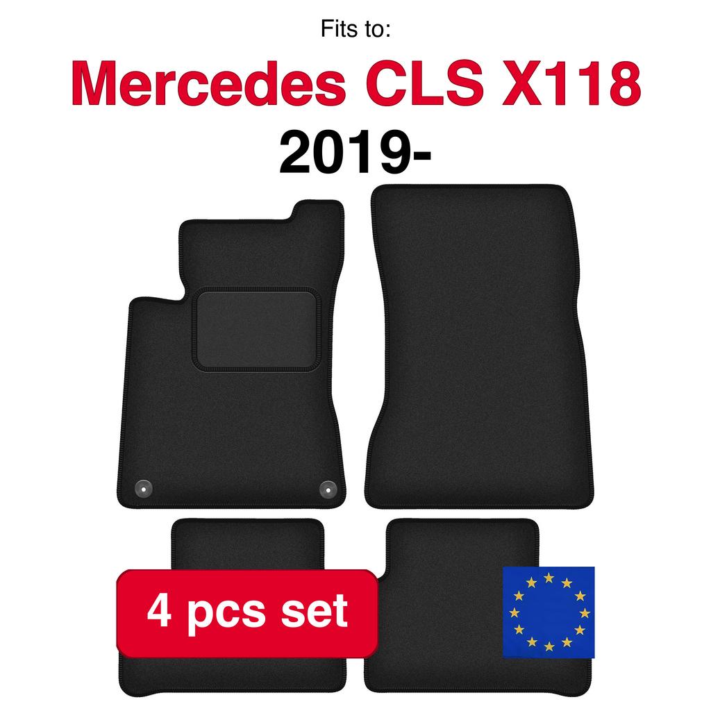 Velour Car Mats For Mercedes B W247 Minivan (2018-)