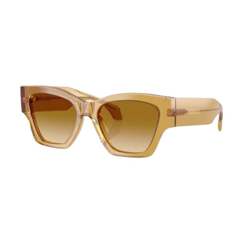 Versace Gradient Design Acetate Irregular Sunglasses Women Yellow 65991979 VE4492U 53472L 53-Black 53